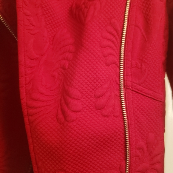 Express Red Flower Jacket - Picture 4 of 5